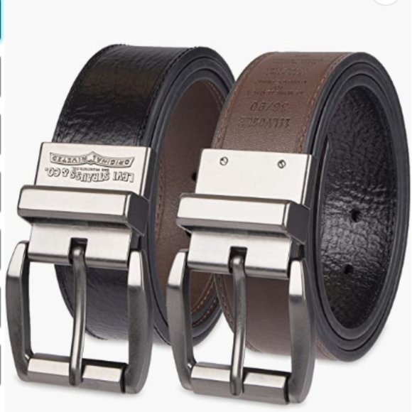 Levi's Men's Two-In-One Reversible Casual Jeans Belt SZ 40 - Picture 8 of 10